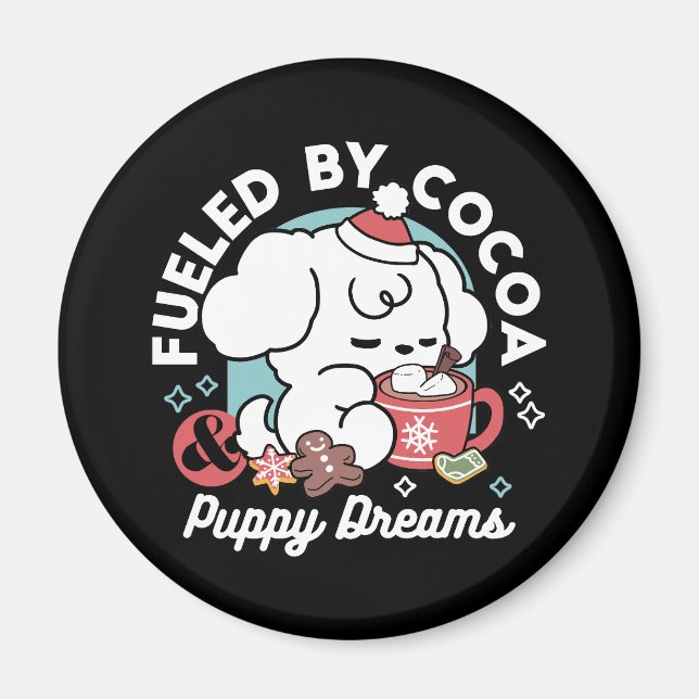 Íman Sonhos De Bolachas Cozy - Chocolate Quente e Natal (Frente)