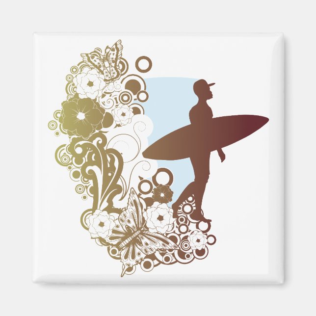 Íman sonhos de surfe (Frente)