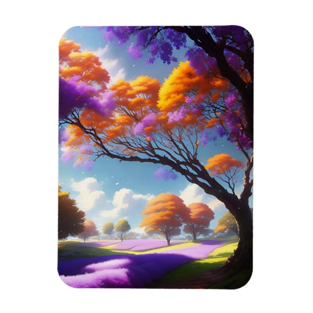 Íman Sonhos lavandas Sob O Céu De Jacaranda, (Vertical)