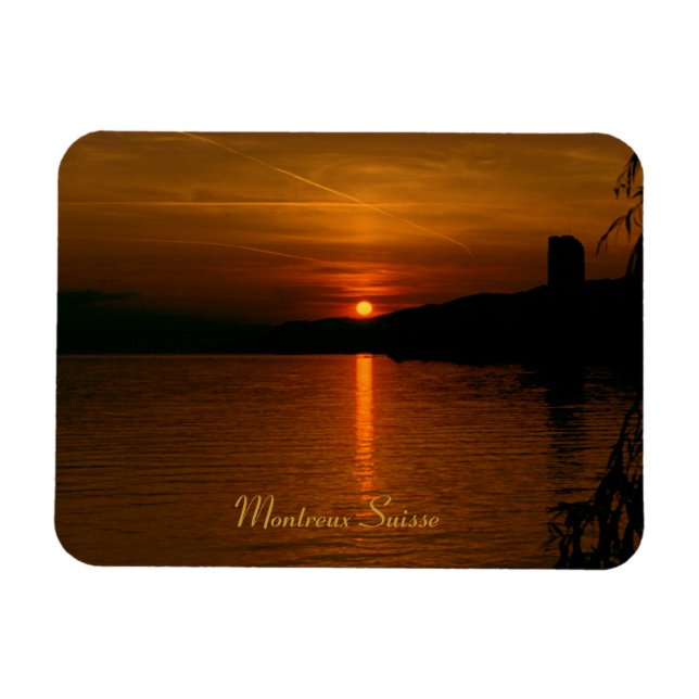Íman Sonnenuntergang MONux Schweiz Flexi Magnet (Horizontal)