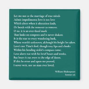 Íman Sonnet 116Deixe-me não ao casamento das mentes ver