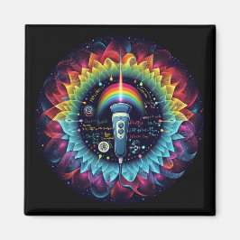 Íman Sonografia - Ondas de Ultrassom Coloridas - Física