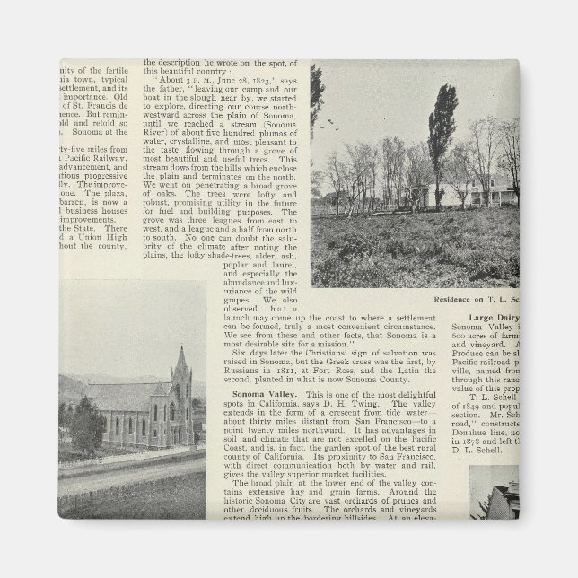 Íman Sonoma, Califórnia (Frente)