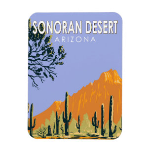 Íman Sonoran Desert Arizona Vintage Art