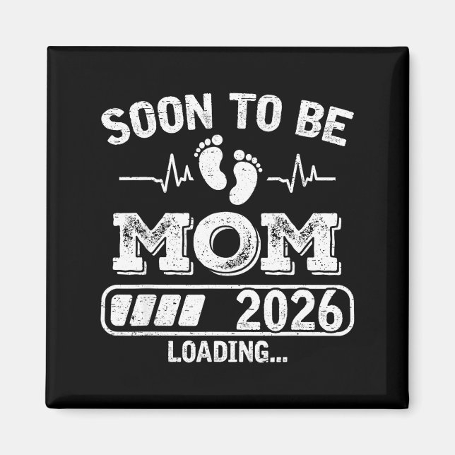 Íman Soon To Be Mom 2026 Loading Funny Pregnancy Announ (Frente)