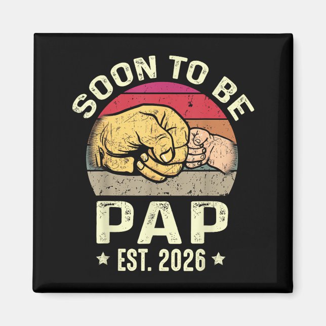 Íman Soon To Be Pap Est 2026 For New Papa Funny Fathers (Frente)