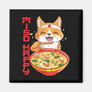 Íman Sopa de Cão Miso do Shiba Inu, Japonês, Bonita