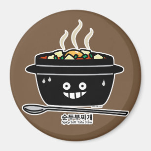 Íman Sopa de guisado suave e suave do Coreano Tofu Sund