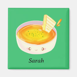 Íman Sopa De Tomate E Sanduíche De Queijo Grelhado