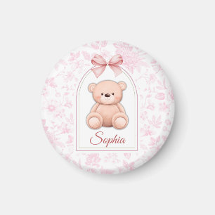 Íman Sophia   Design de Enfermeiro de Urso Rosa Persona