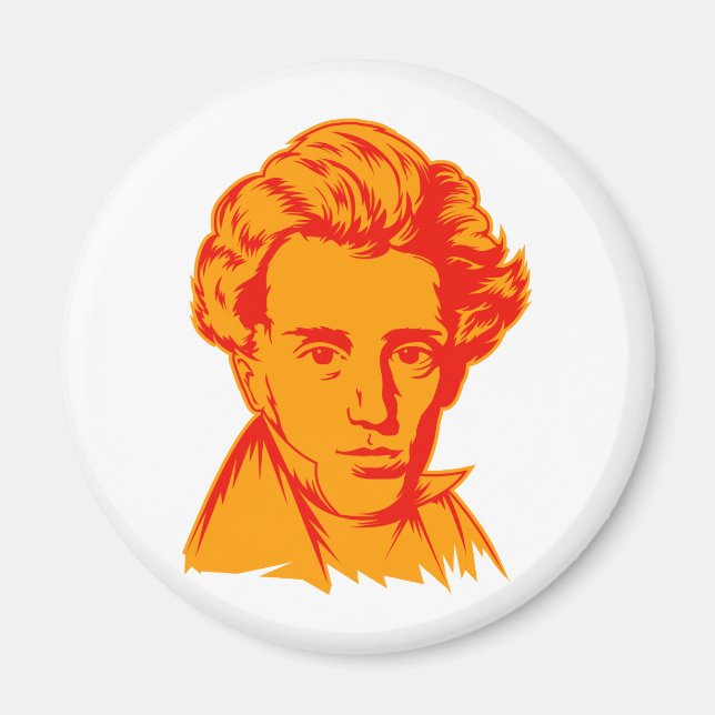Íman Soren Kierkegaard filosofia existencialista portra (Frente)