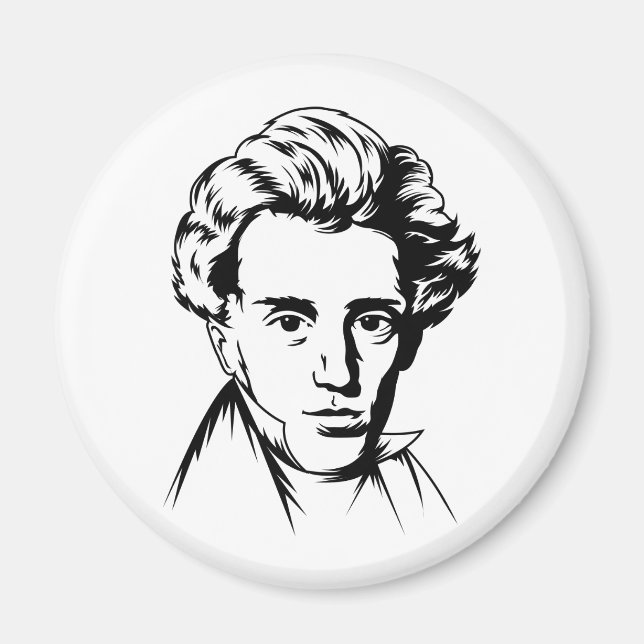 Íman Soren Kierkegaard filosofia existencialista portra (Frente)