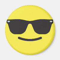 Sorria com Óculos Sunitas Emoji Magnet