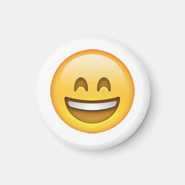 Íman Sorria Olhos Fechados - Emoji (Frente)