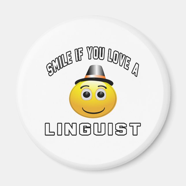 Íman sorria se você ama um linguista. (Frente)