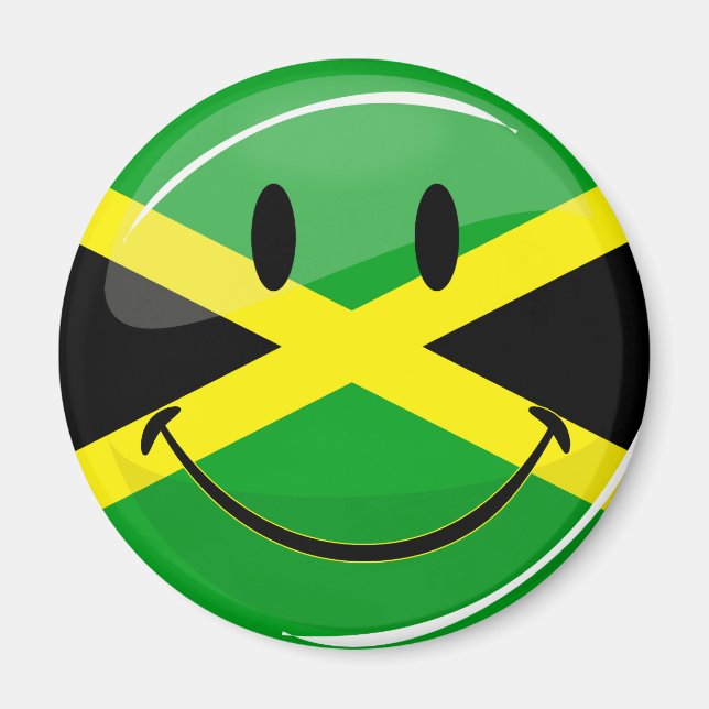 Íman Sorrindo bandeira jamaicana (Frente)