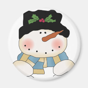 Íman Sorrindo Camisetas e presentes de boneco de neve