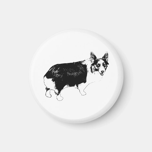Íman Sorriso de Corgi Pantry-Light (Frente)