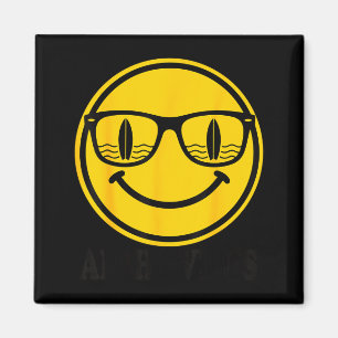 Íman Sorriso de óculos de sol de surf Aloha reflexo de