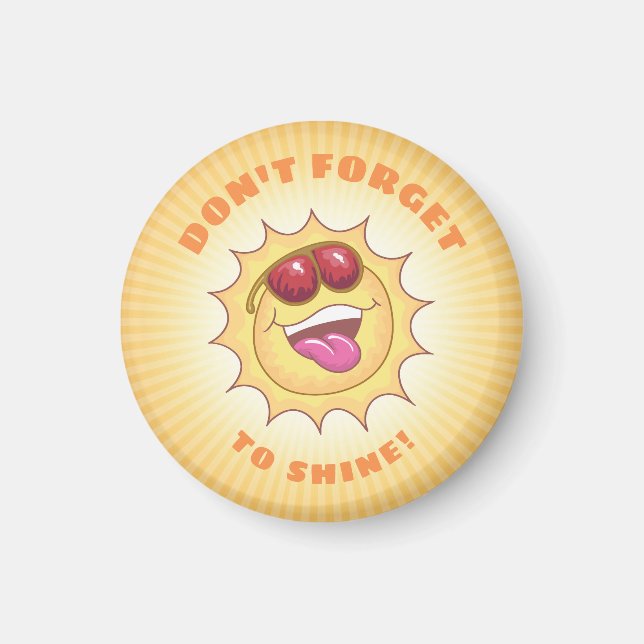 Íman Sorriso de sol com confirmação (Frente)