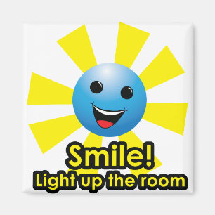 Íman Sorriso! Ilumine acima a sala - ímã