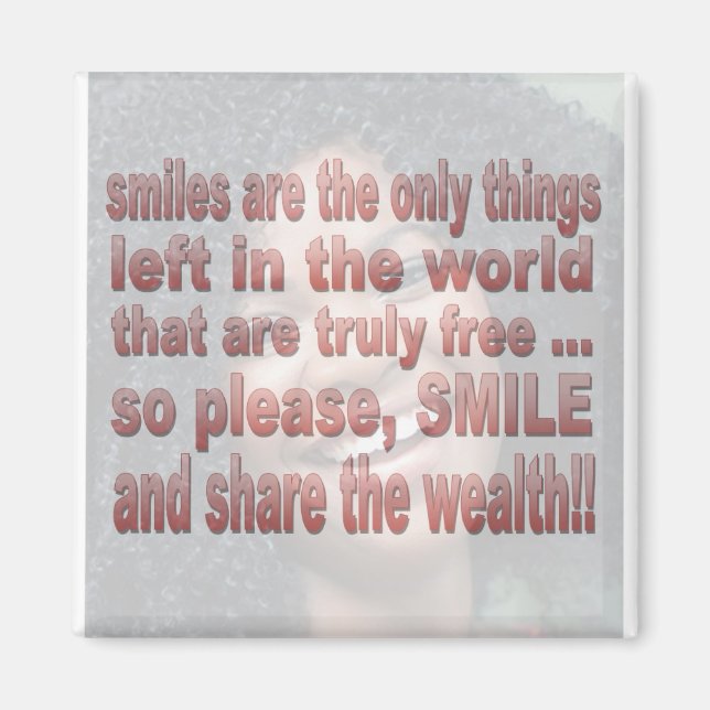 Íman Sorrisos são Grátis  (Frente)