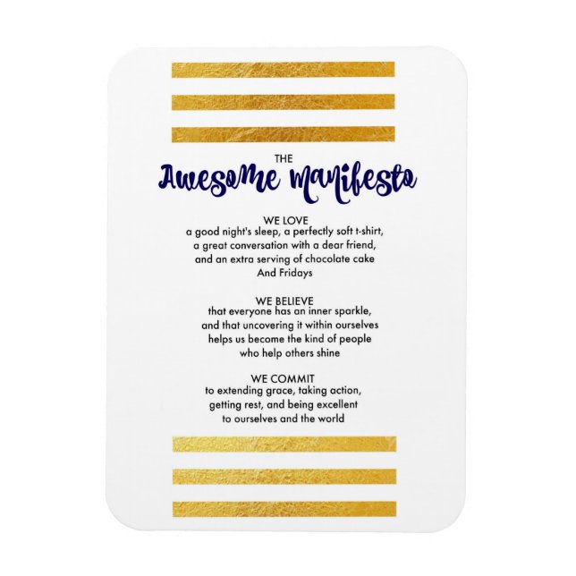 Íman Sorta Incrível Manifesto Magnet (Vertical)