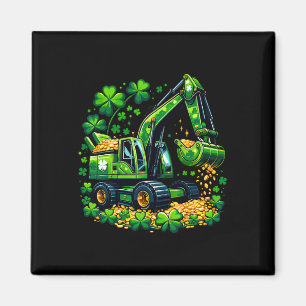 Íman Sorte de Escavação Trevo St Patricks Escavadeira C