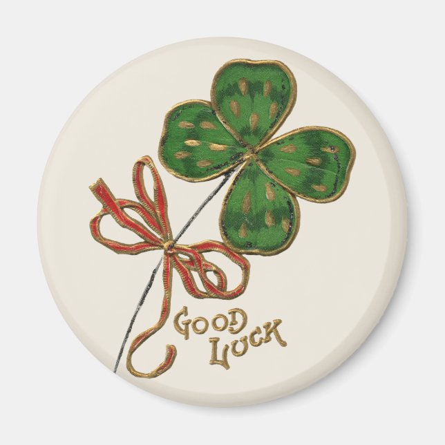 Íman Sorte dos Irlandeses Ímã do Dia de São Patrício (Frente)