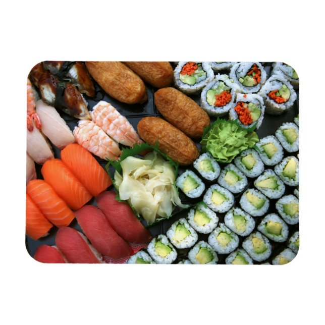 Íman Sortimento de favoritos de sushi japonês (Horizontal)
