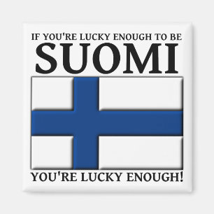 Íman Sortudo o suficiente para ser um ímã finlandês Suo
