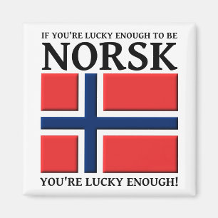 Íman Sortudo o suficiente para ser um ímã Norsk
