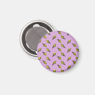 Íman Sorvete amarelo em roxo