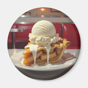 Íman Sorvete de Apple Pie e Vanilla no Diner