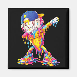 Íman Sorvete de beisebol Dabbing pingando beisebol engr