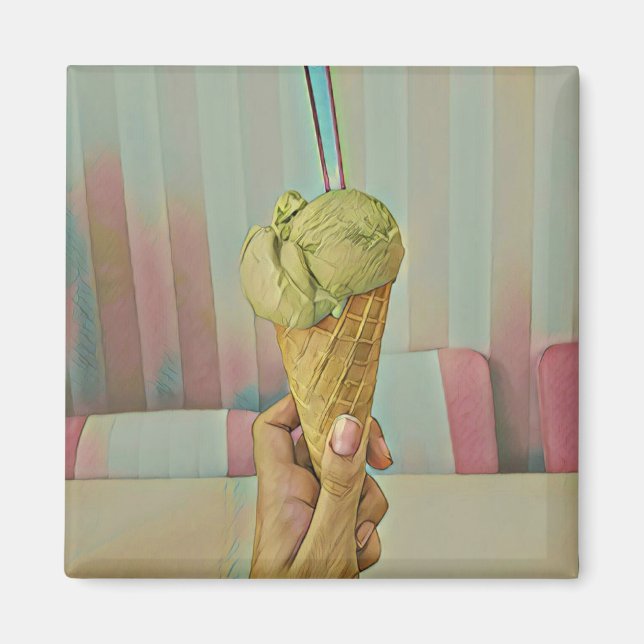 Íman Sorvete de chocolate (Frente)