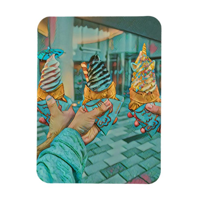 Íman Sorvete de chocolate (Vertical)