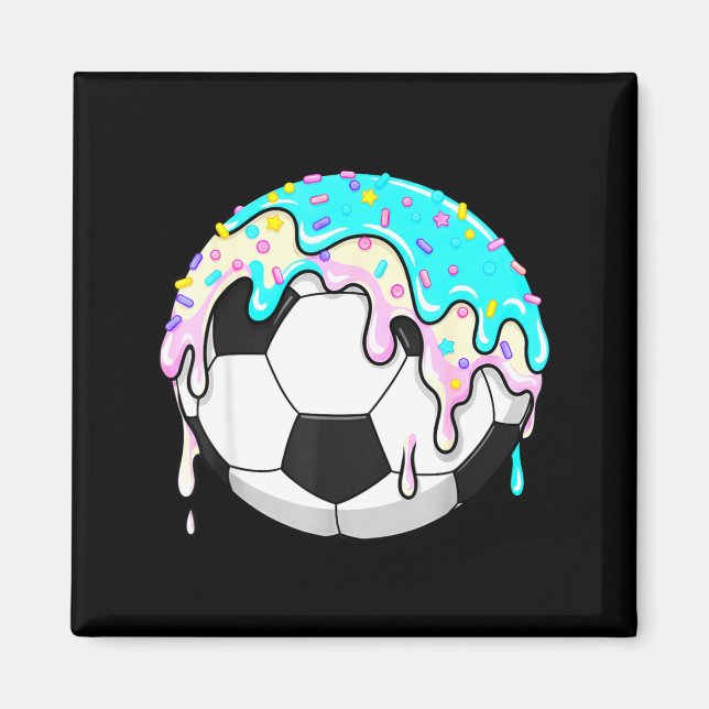 Íman Sorvete de futebol pingando gotejamento esporte gr (Frente)