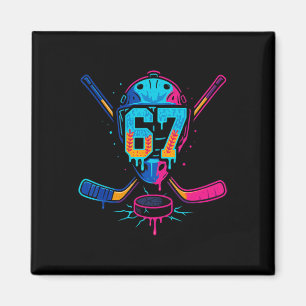 Íman Sorvete De Hockey Gotejamento Número 67 Jogador 67