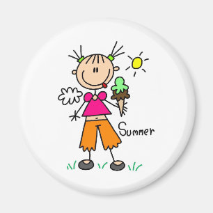 Íman Sorvete em um ímã quente do dia de verão