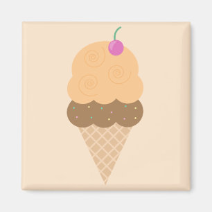 Íman Sorvete Laranja Cone