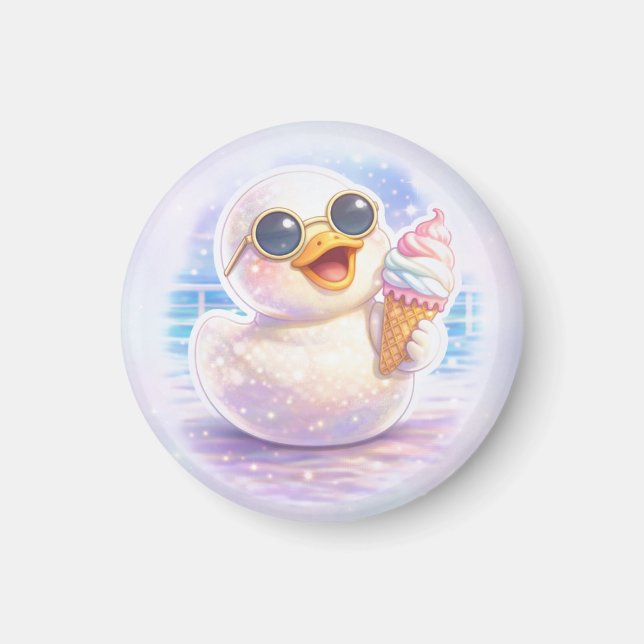 Íman Sorvete Pato Fofo (Frente)