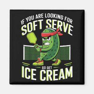 Íman Sorvete soft serve de pickleball para homens mulhe