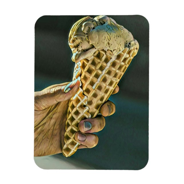 Íman Sorvete sundae para crianças (Vertical)