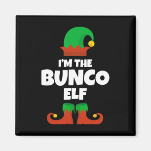 Íman Sou a família Bunco Elf Pajama Natal Engraçado Bu