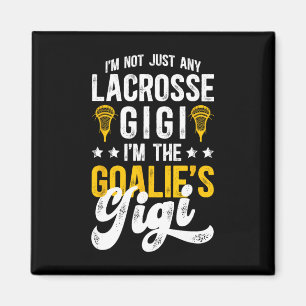 Íman Sou a Lacrosse Goalie Gigi de um Lacrosse Goalkee