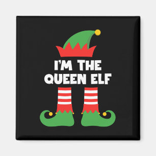 Íman Sou a Rainha Elf Engraçada Grupo Familiar de Xmas