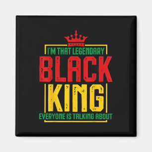 Íman Sou Aquele Legendário Rei Negro Rei Africano Ameri