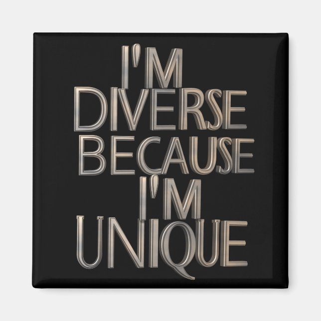 Íman Sou diversa porque sou única (Frente)
