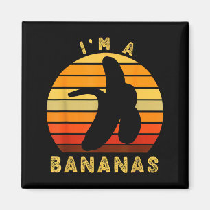 Íman Sou um bananas Piada Retro Vintage Banana Humor So